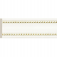 Бордюр Cosca W60(1)-W27G Полистирол Белый с золотом 2400*60*9 мм