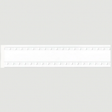Бордюр Cosca W60(2)-W27 Полистирол Белый 2400*60*9 мм